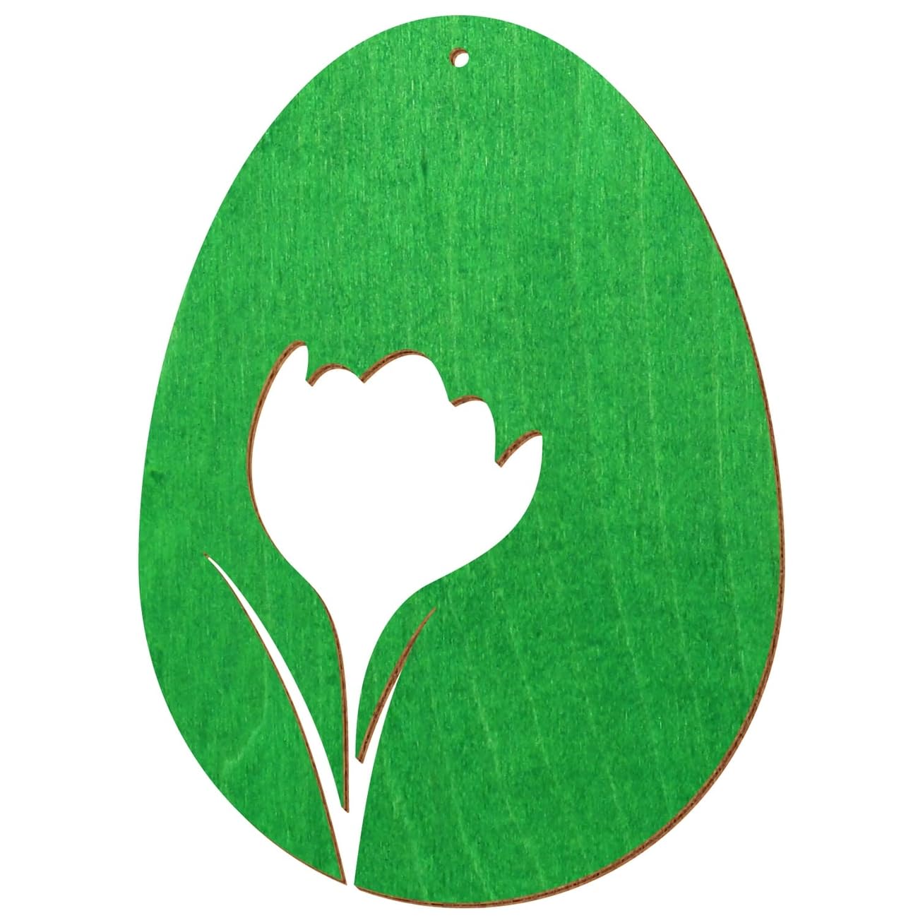 V2 - Uova di Pasqua in legno colorato, colore verde chiaro, decorazione per Pasqua, motivo uovo di Pasqua 15, altezza (dimensione): 44 cm di altezza