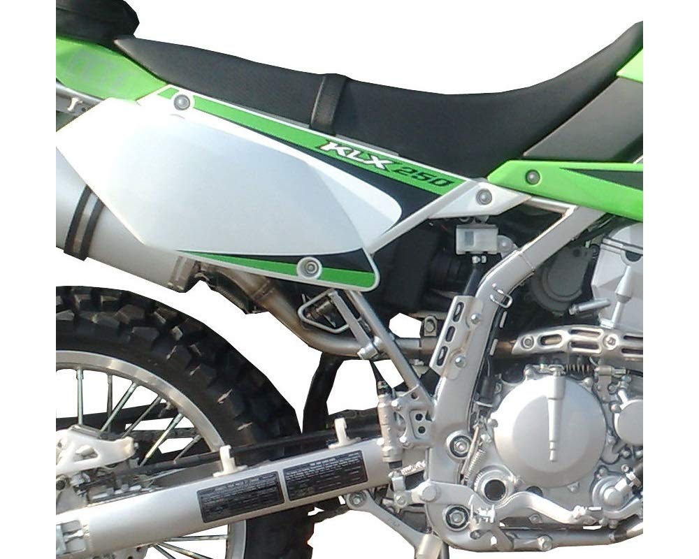 Homologierte auspuff mit verbindungsrohr GPR Satinox Kompatibel mit Kawasaki Klx 250 I.E. 2009/16