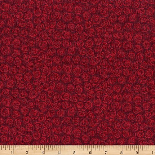 RJR Hopscotch Rose Petals Ruby, Fabric by the Yard