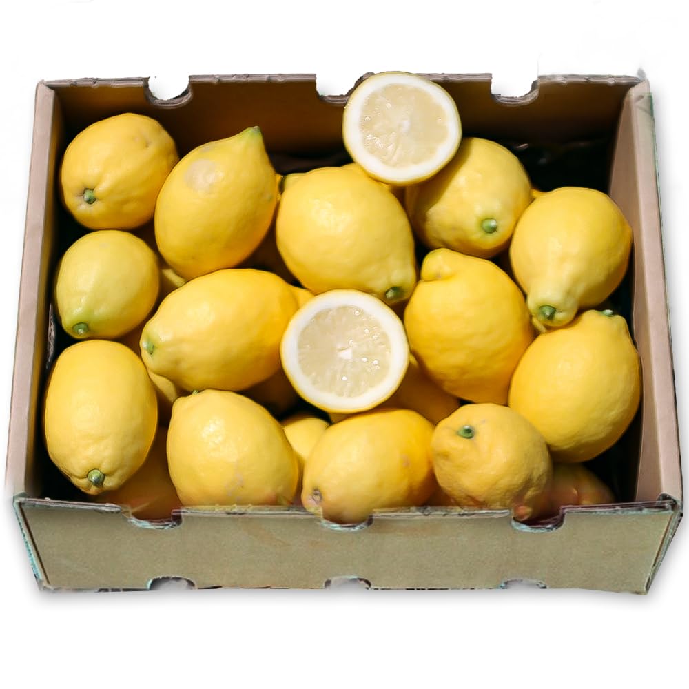 Scatola di limoni | Comprare limoni diretti dall'agricoltore, coltivati a Castellon, appena raccolti, freschi, succosi e senza sostanze chimiche (4 Kg)