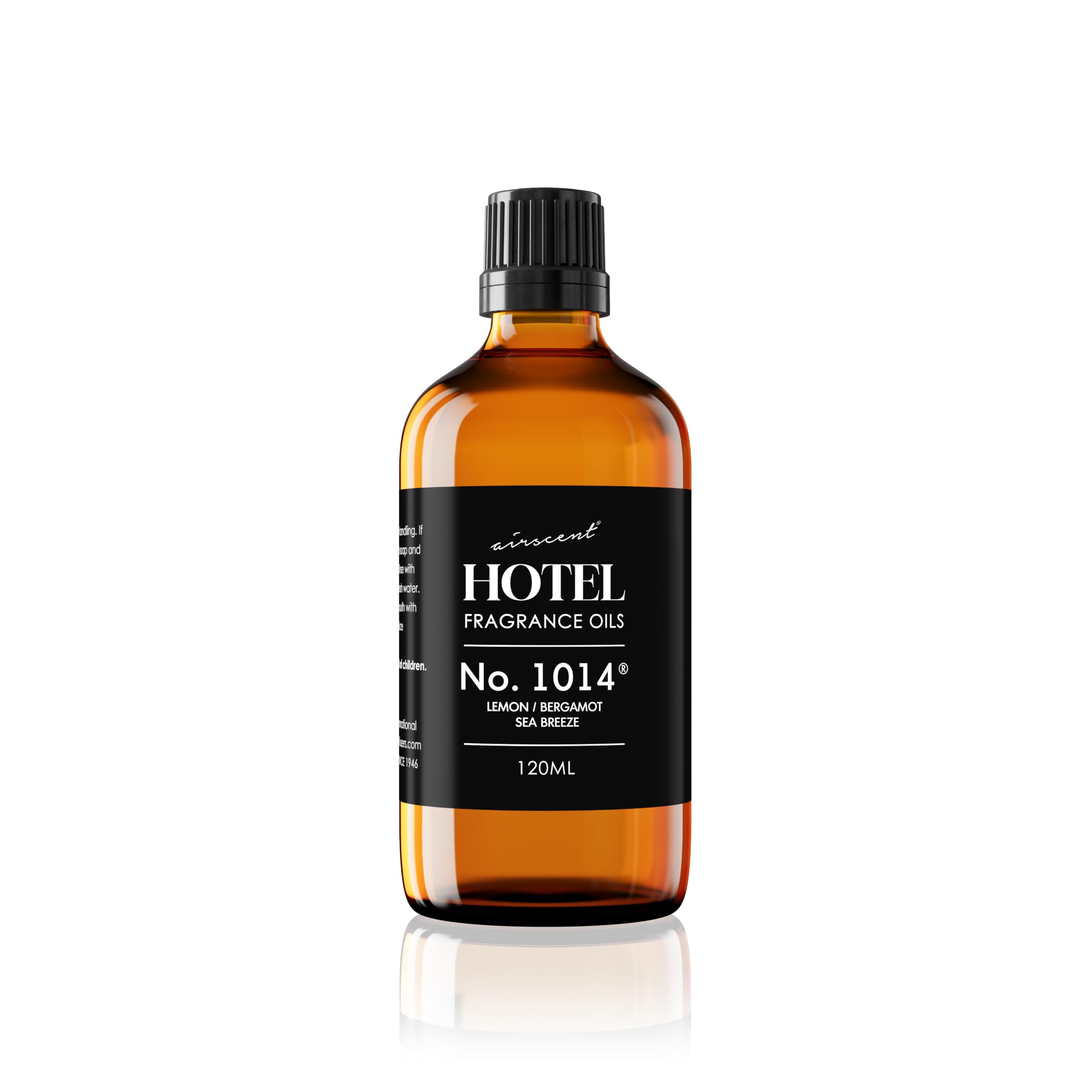 AirScent Hotel Diffuser Oil No. 1014 - Iconic 5-Star Hotel Blend - 120 mL | Lemon Bergamot Sea Breeze - Coastal Blend - Fragrance Oil for Ultrasonic and Waterless Diffusers and Crafting