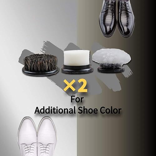 Miniatura 6 de Máquina pulidora de zapatos eléctrica de alta potencia de 75 W con 3 cabezales móviles suaves para limpieza y pulido, kit de máquina automática de