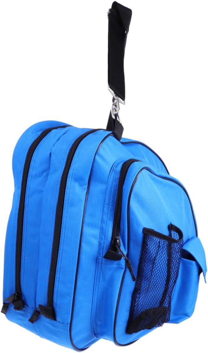 Roller Skates Storage Bag Simple Practical Ice Skate Pouch Comfortable Versatile Reusable Blue