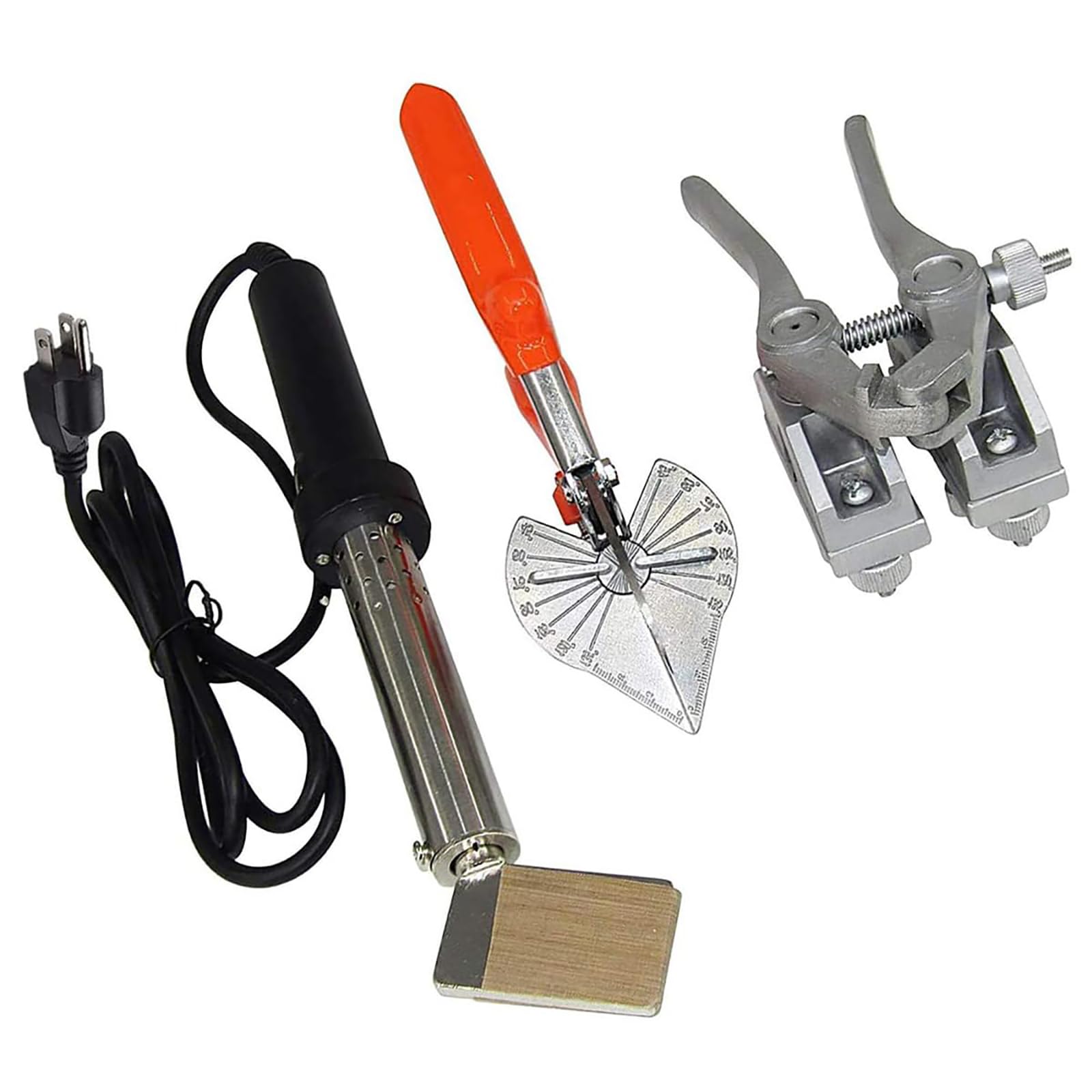 Genérico Máquina de Soldadura para Correas de Poliuretano, 150W, Soldador Eléctrico con Alicates y Tijeras, Kit de Herramientas, Temperatura 150-400℃