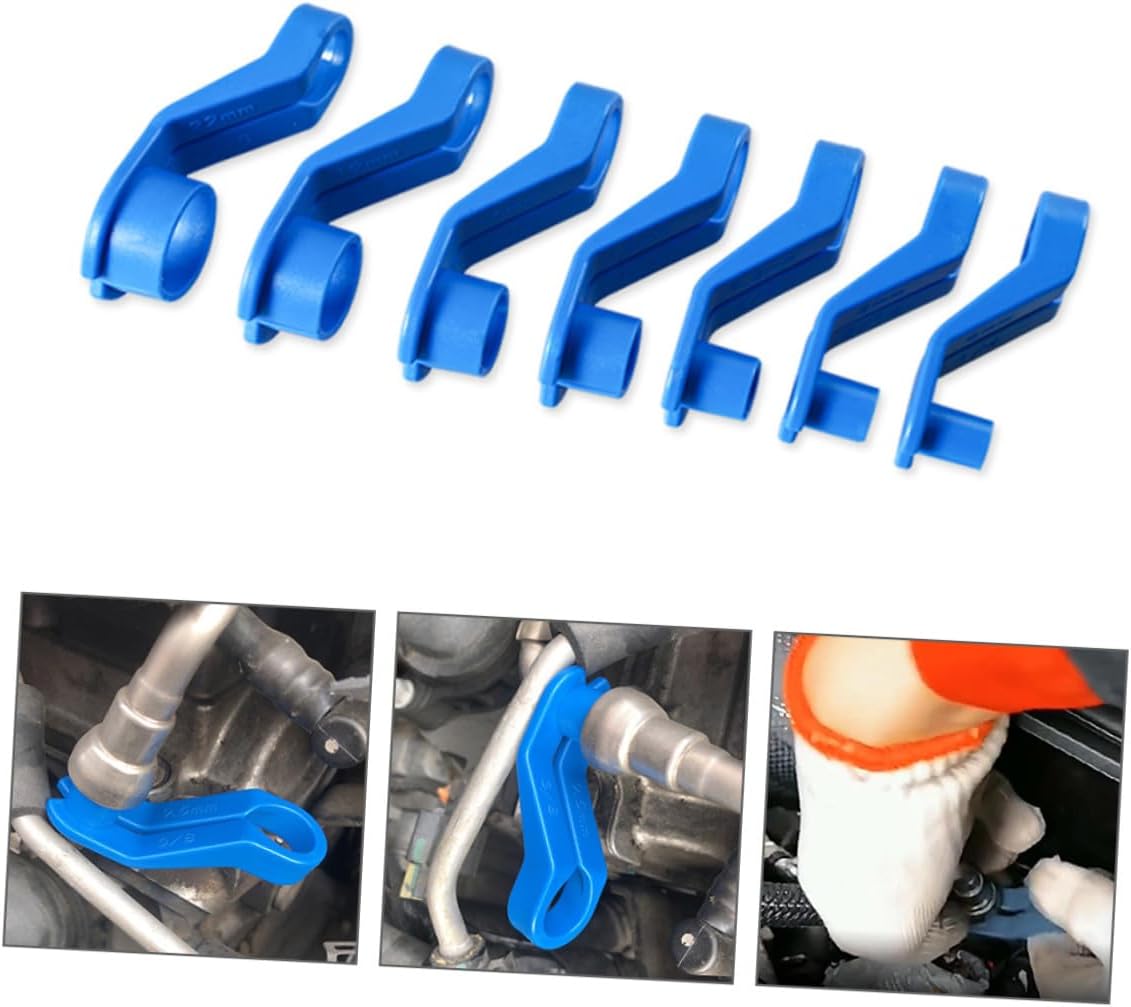 7pcs Automotive Fuel Line Disconnect Tool Kit Car Cooler Line Removal Set for Ac and Fuel System Repair for Mechanics and Technicians