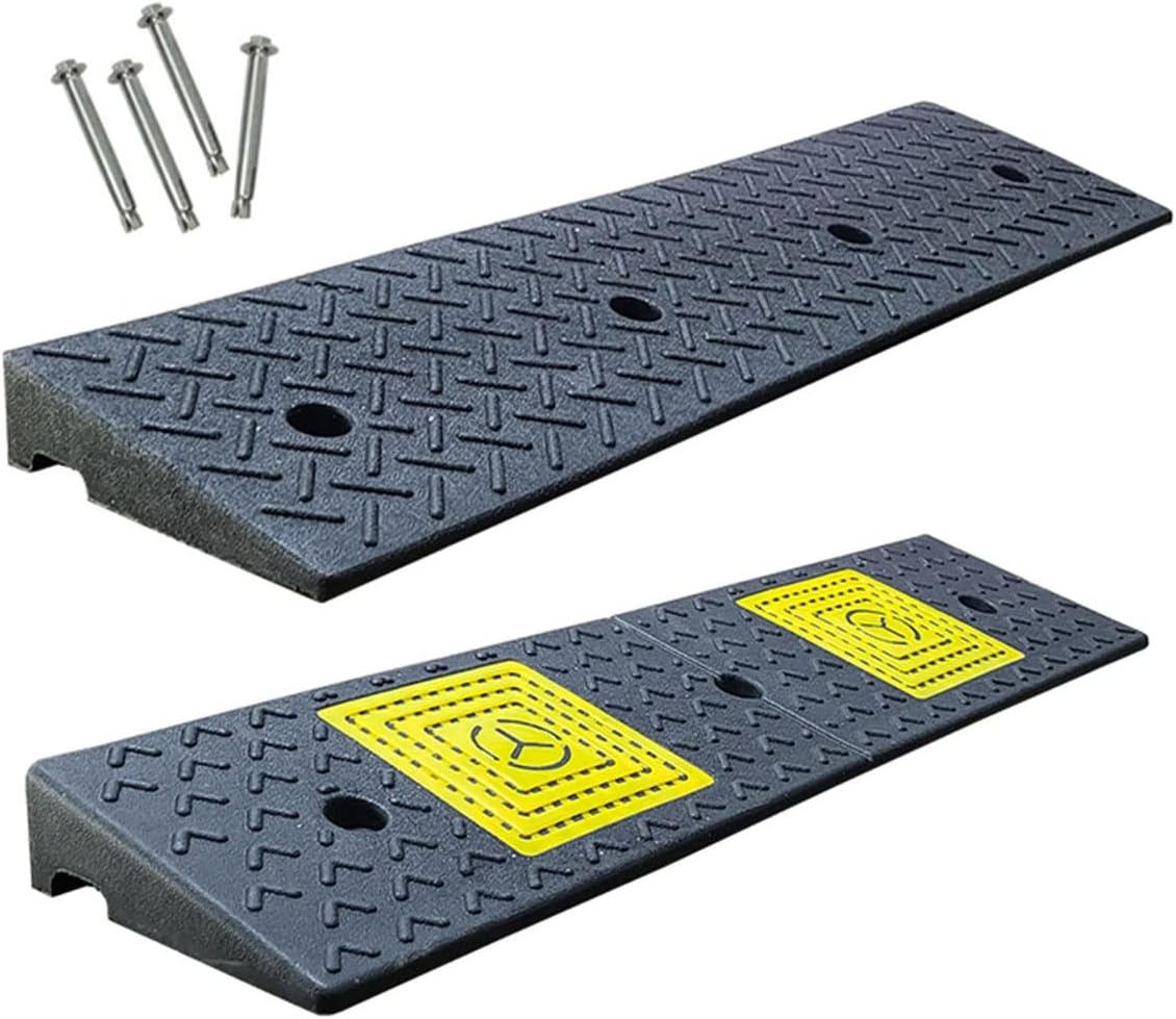 IXART Rampa di Carico, Rampa per Marciapiede in Gomma, Portatile ...