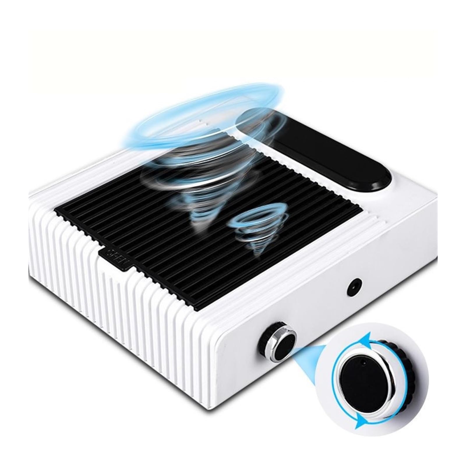 MRKU Aspiradora de manicura con Filtro Lavable, bajo Nivel de Ruido y Filtro de Repuesto, 180 W, con Ventilador de Velocidad Ajustable.