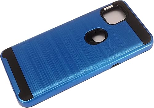 Miniatura 7 de Para Motorola One 5G Ace XT2113, Moto One 5G Ace (2021) - Funda de teléfono estilo cepillado - CS3 Azul