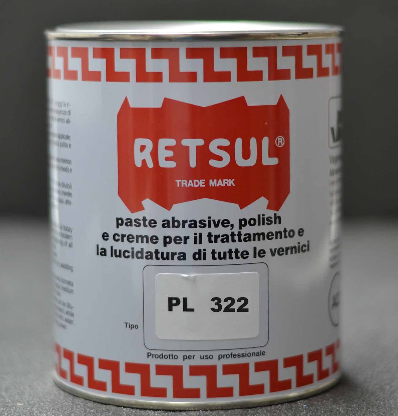 Pulido líquido de consistencia cremosa a base de disolvente, se puede utilizar a mano o con equipo. Pasta de pulido final (1 kg, negro 322)