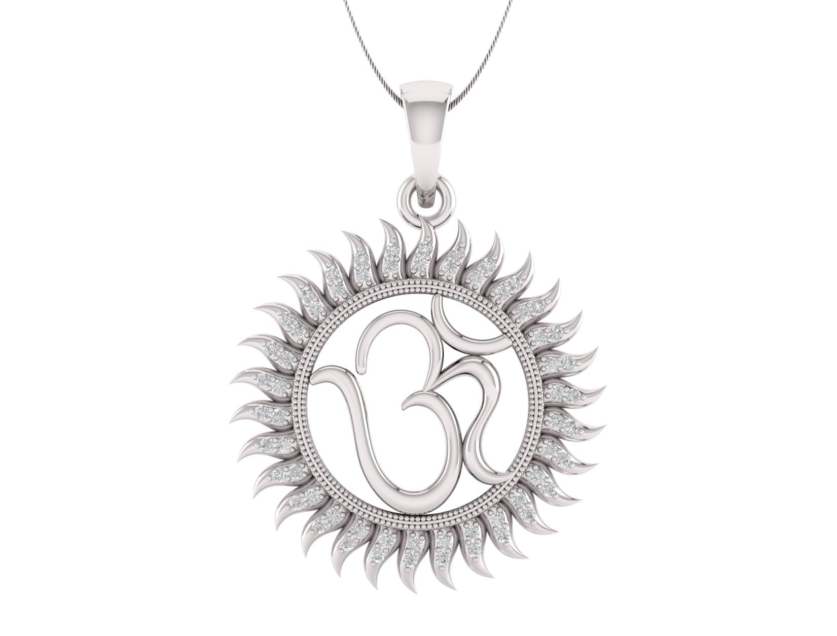 Vintage Trending Sun Flower Om Pendant Gold Plated/Silver Plated/Black Rhodium Pendant & Locket For Women And Men's