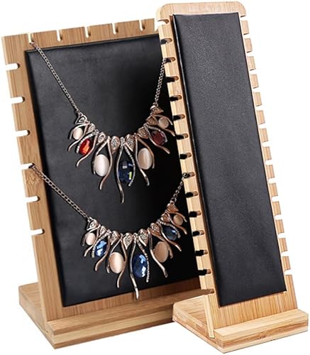 Miniatura 3 de LOARNIEA Soportes de exhibición de collar para la venta de soporte de collar collar de exhibición de almacenamiento de joyería de almacenamiento