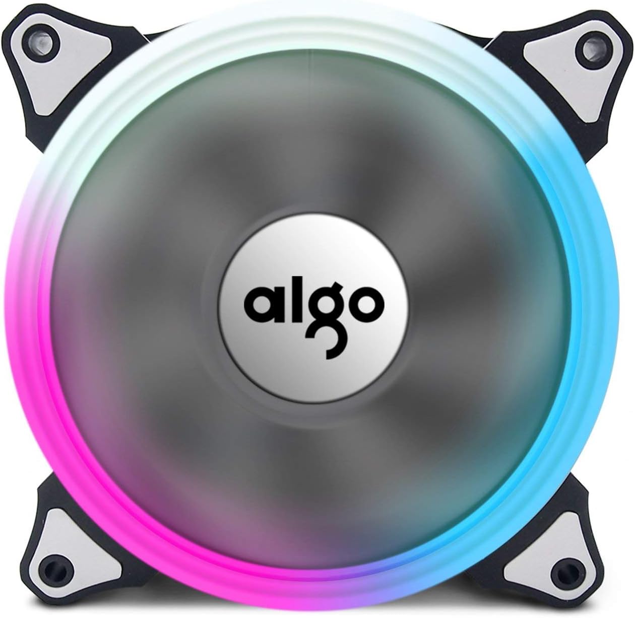 Aigo Aurora RGB LED 120mm Case Fan High Performance High Airflow Adjustable Colorful PC CPU Computer Case Cooling Cooler( Single Fan)