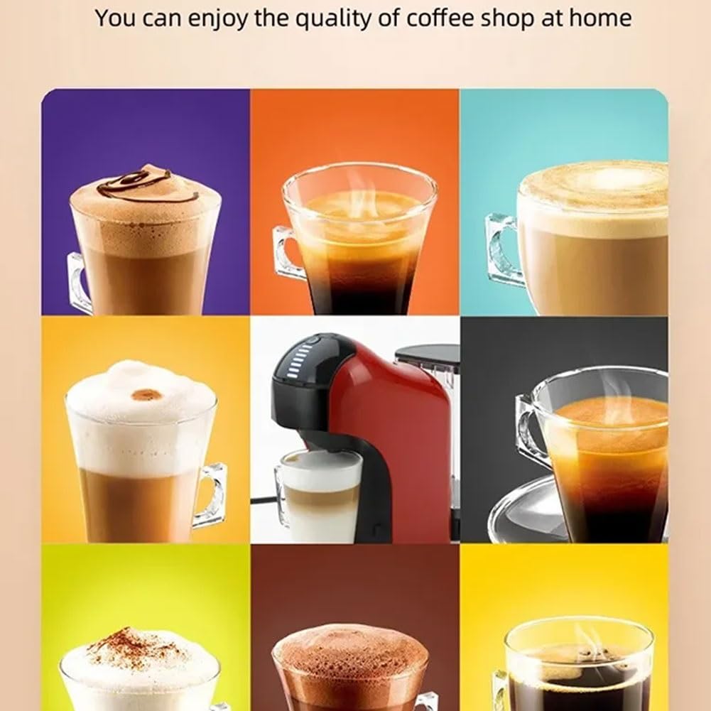 Cafetera de cápsulas de 15 barras, cafetera de cápsulas de 1400 W, 1 litro, máquina de capuchino de una sola porción para lattes y capuchinos