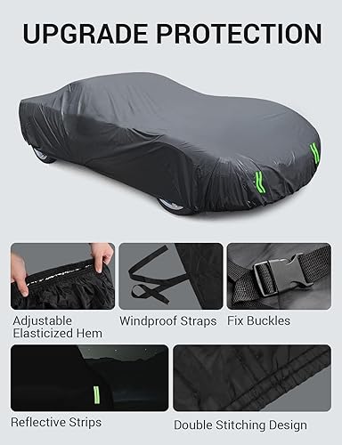 Miniatura 7 de Proadsy Funda para Coche Actualizada 2026 Ajuste Personalizado para Corvette C6 Stingray Z06 Z51 2005-2013 Resistente al Viento Todo Clima