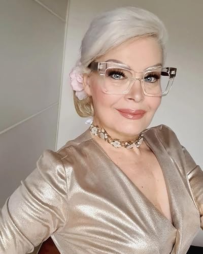 Miniatura 3 de VOOGLAM Gafas de lectura cuadradas de luz azul para mujeres y hombres anti fatiga ocular ojos secos lectores Pacheco