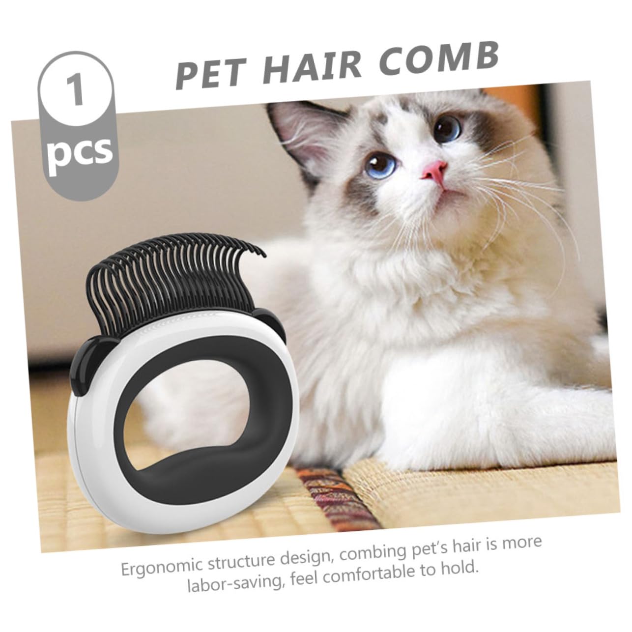 Kisangel 5piezas Peine Para Gatos y Perros Dientes Suaves Eliminador De Pelo y Deshechos Herramienta De Limpieza y Cuidado Para Mascotas Para Mantener Tu Hogar De Pelos