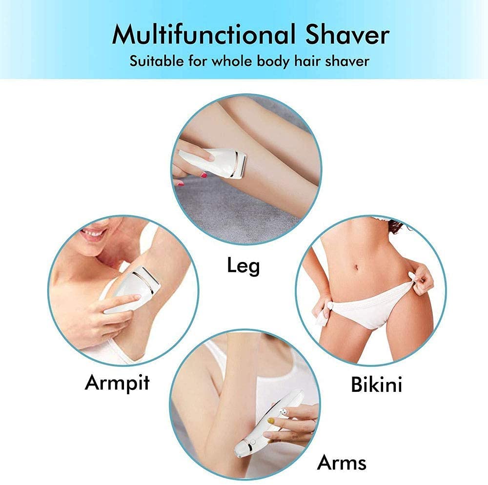 Depilazione for Capelli della Gamba dell'ampitolatore for Le Donne o Gli Uomini, Il Trimmer Bikini, Il Rasoio delle Donne Bagnato e Asciutto, Cordless