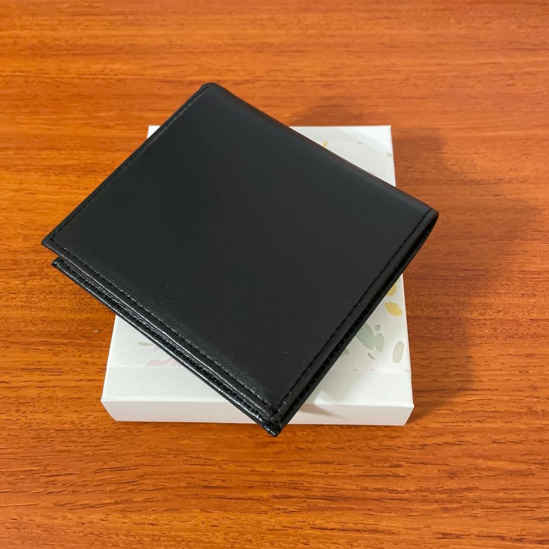 Amazon.co.jp: 皇居二つ折り財布 皇居限定 特製 ブラック 黒 本革