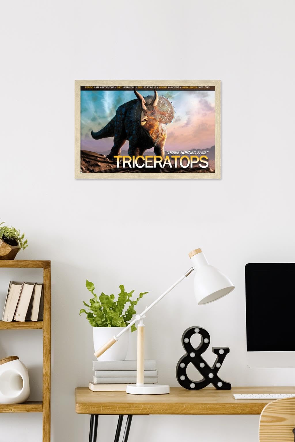 Amazon.com: Trends International Dinosaurs - Triceratops Wall