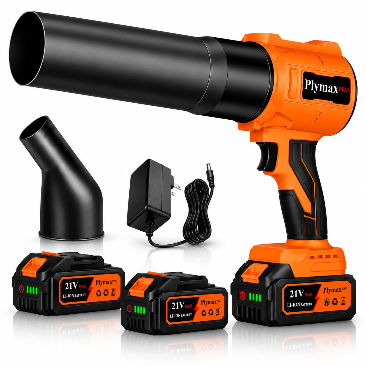 Plymax Cordless Leaf Blower Set – Orange