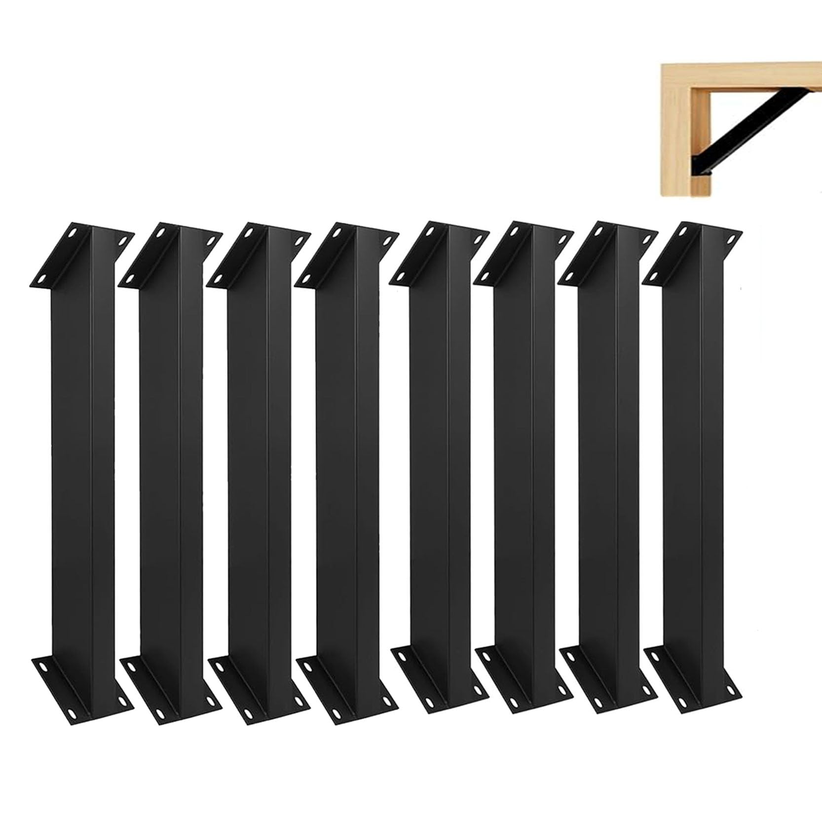 LQSYBHD 45 Degree Angle Support Brackets,Heavy Duty Pergola Brackets Kit for Wood Post Support 45 Degree Angle Support Bracket Wooden Structures Support(Color:8pcs)