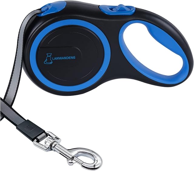 Laisse rétractable longue de 26 pi jusqu'à 110 lb, laisse pour chien robuste sans enchevêtrement à 360° avec poignée antidérapante pour chiens petits/moyens/grands