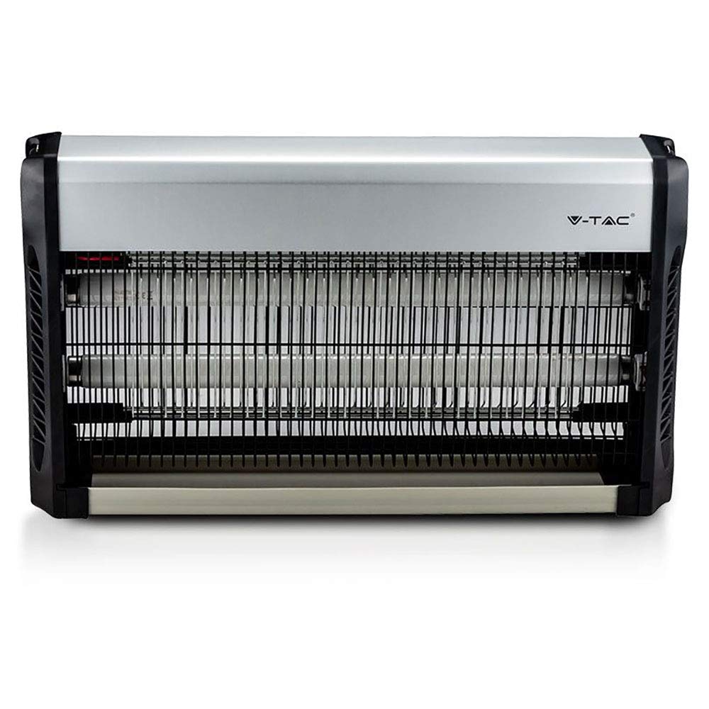 etc-shop Insektenvernichter Mückenschutz Elektrischer Insektenvernichter 100m2 Lock Effekt UV Strahlen, Moskitolampe, Aluminium, Schalter, LxBxH 50,2x9,35x28