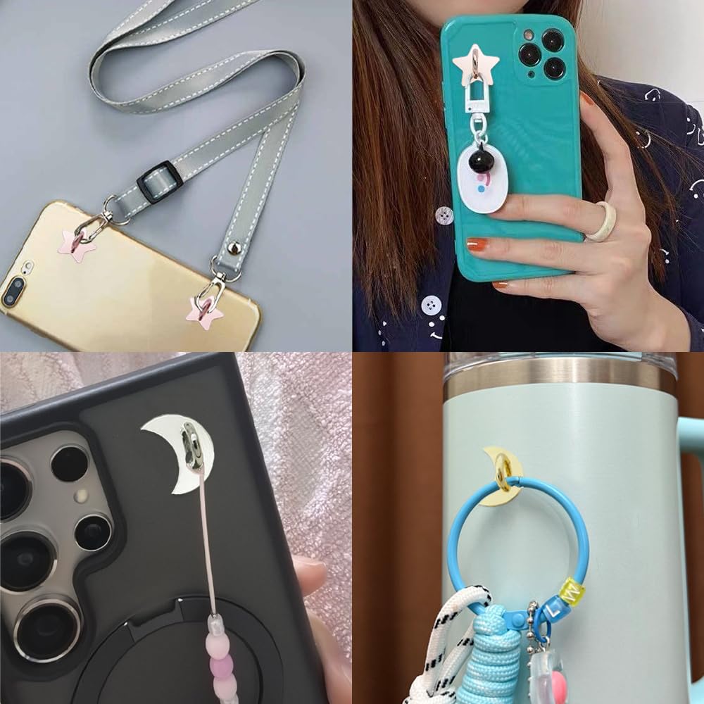スマホリング　スマホチェーン Amazon | MINGTIANGH キーリングハンガー スマホチェーン チェーン