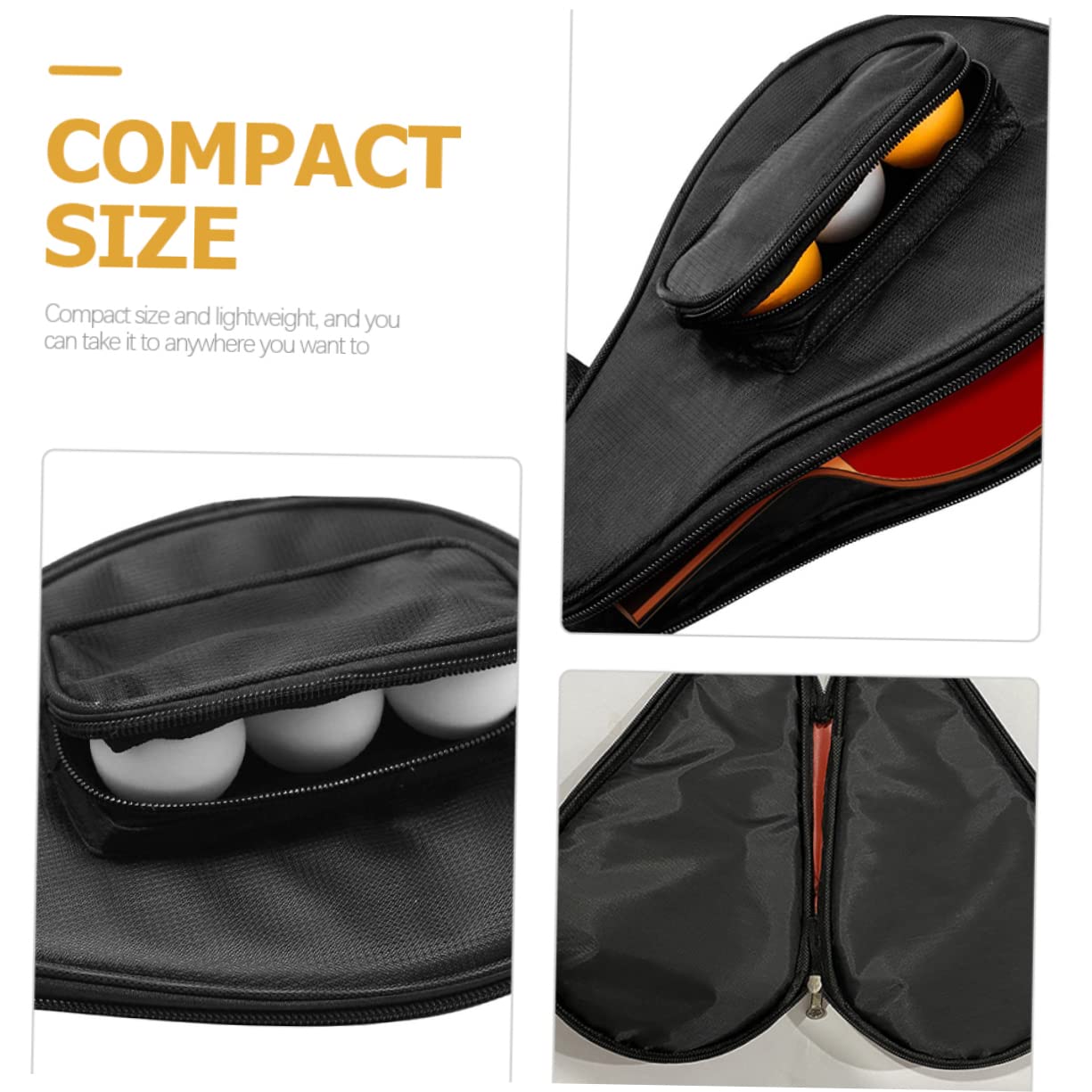 BESPORTBLE 3 Pezzi Custodia Per Racchetta Da Pong Borsa Portaoggetti in Tessuto Oxford Per Borsa Sportiva Portatile Da Viaggio
