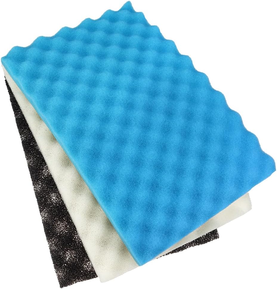 LTWHOME Fish Pond Foam Filter Sponge Set 430mm X 280mm 3 Grade Media,17