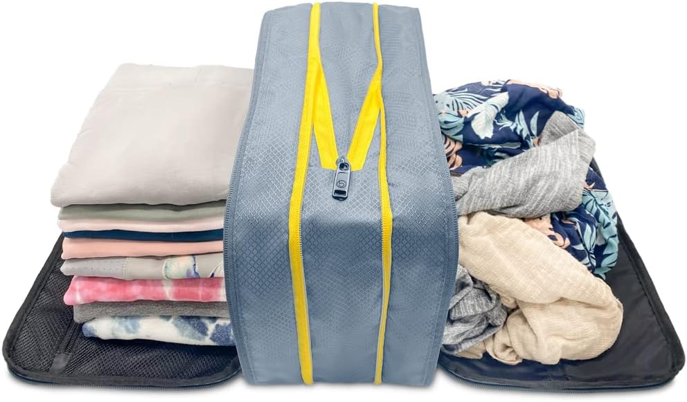 biaggiBiaggi Ultimate Compression ZipCube Set of 2 - Expandable Travel Organizer Bags for Suitcases, Lightweight Packing Cubes for Women & Men's Travel Accessories