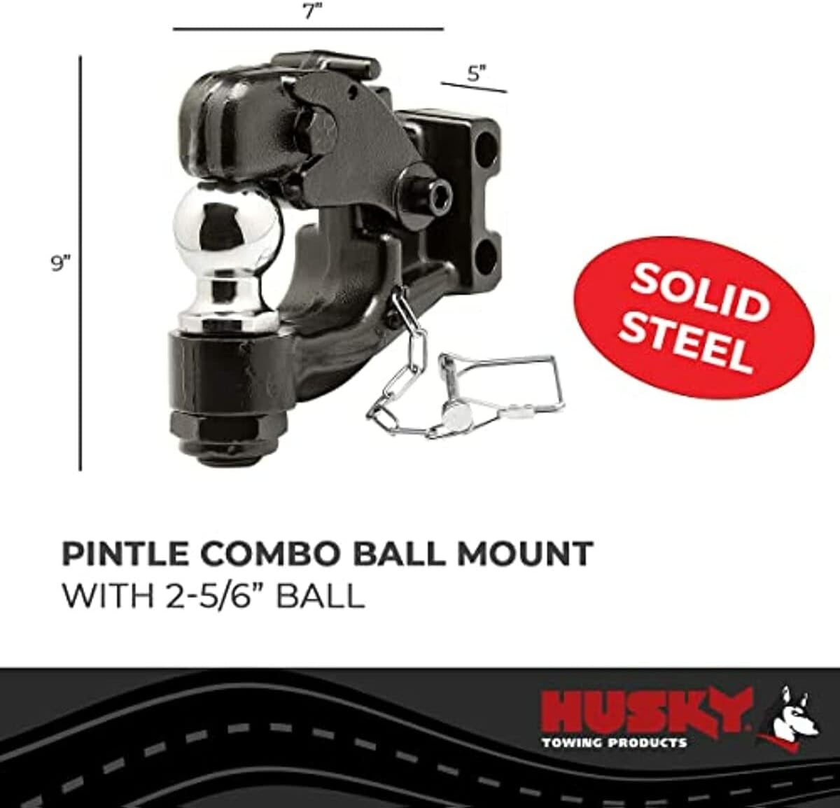Husky Towing 33114 Husky 2-5/16 Pintle Combo Only