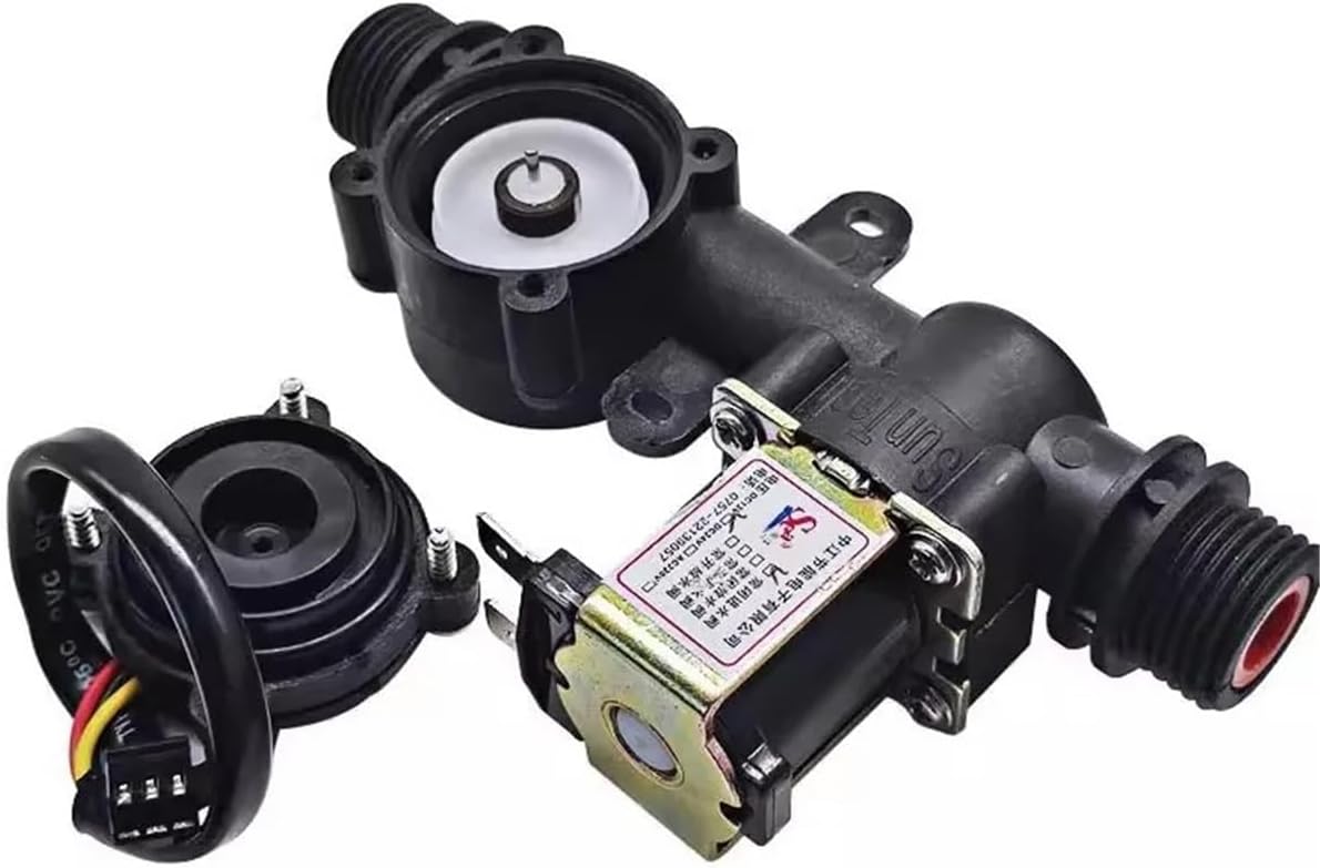 1pc Water Flow Meter Sensor Indicator Counter with Solenoid Valve Automatic Billing System for Water Heaters Water Dispenser G1/2