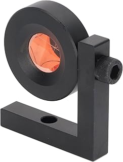 Sunydog Total Station Prism 90 Derece Sağ açılı Mini L Çubuk Bakır Cam 1in çapında Toplam istasyonları Için Uygun 800 Metre ölçüm aralığı, GMP104'ü Değiştirin