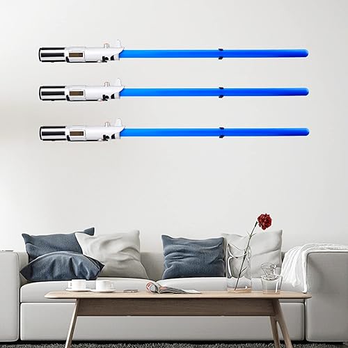 Miniatura 7 de LEKUSHA Soporte de pared para sable de luz, soporte de gancho para sable de luz, compatible con cualquier empuñadura de sable de luz, color negro,