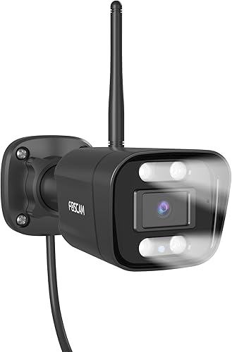 FOSCAM Cámara inalámbrica de 3K 5MP para exteriores, cámara WiFi de 5 GHz y 2.4 GHz para seguridad en el hogar, cámara de vigilancia exterior FoV de