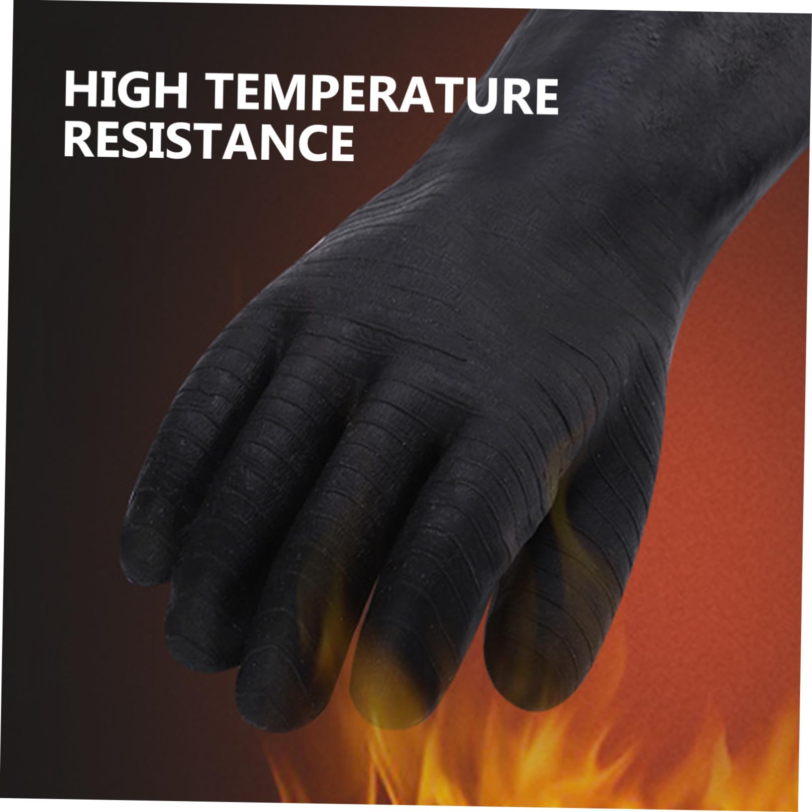 Guantes de Neopreno Resistentes al Calor y Fuego Protectores Scalding para Trabajo Industria Talla Unisex Fáciles de Limpiar y Almacenar