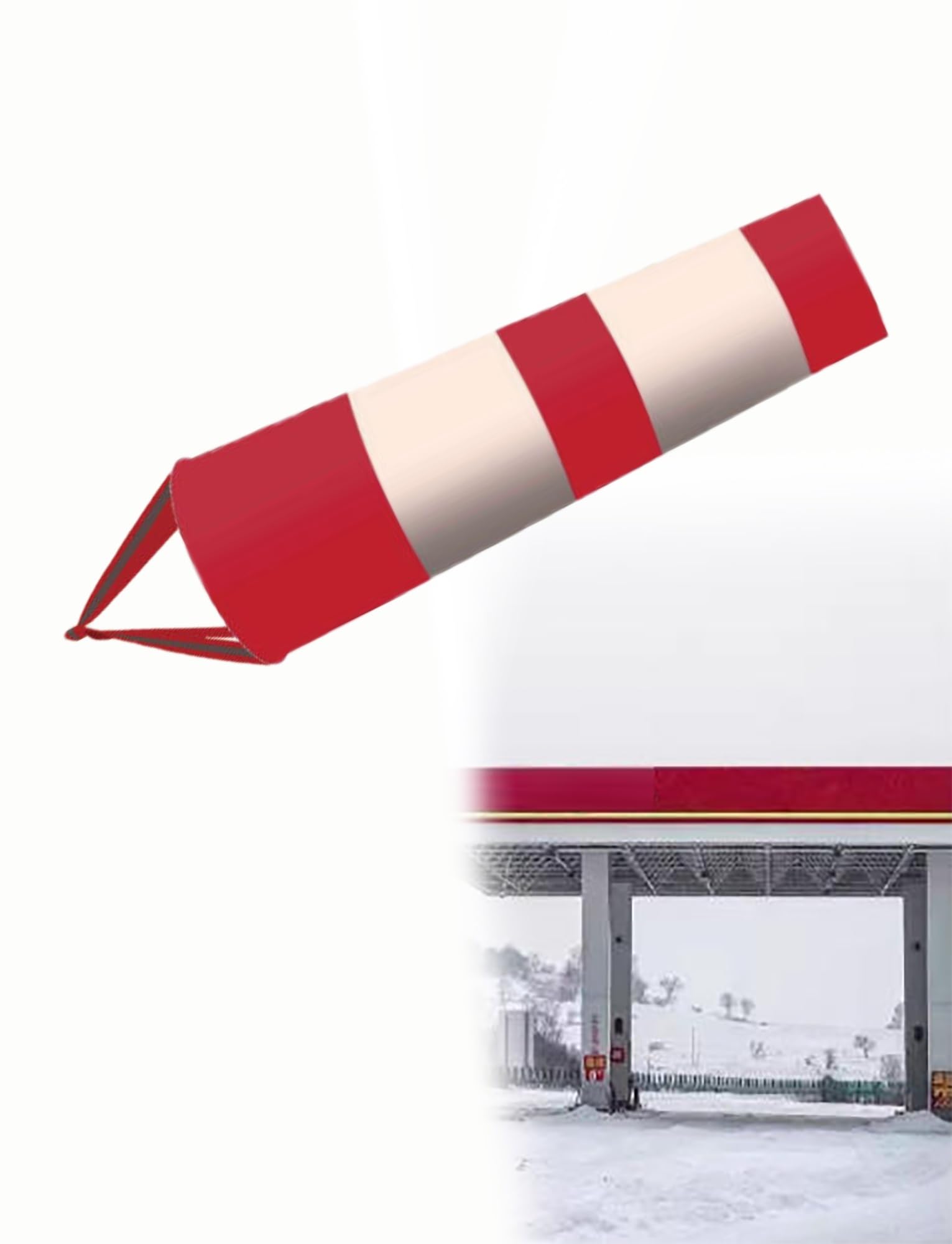 MRVAKDYDI Dog Wheelchair for Back Legs, Industrial Windsock Multicolor 0.8M-2M(Red-milk,L 0.8M)