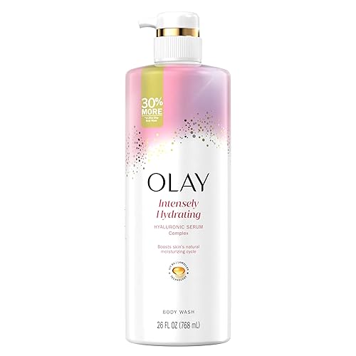 Miniatura 12 de Olay Gel de baño para mujeres, intensamente hidratante, complejo de suero de ácido hialurónico, renueva la humedad, libre de parabenos y ftalatos,