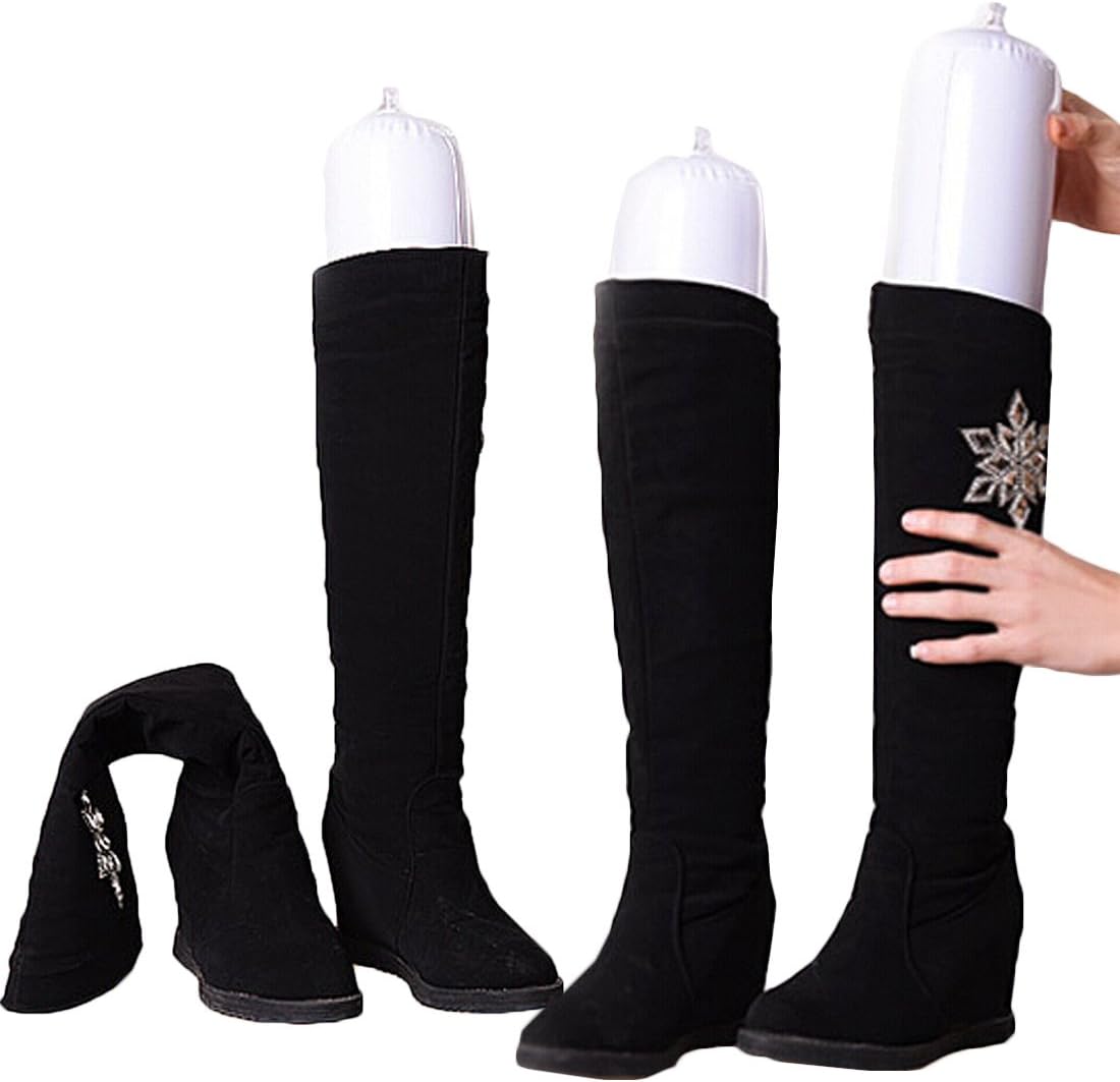 kilofly Inflatable Boot Shapers [Set of 3/6 Pairs] - Extra Long - 46cm, White - Image 2