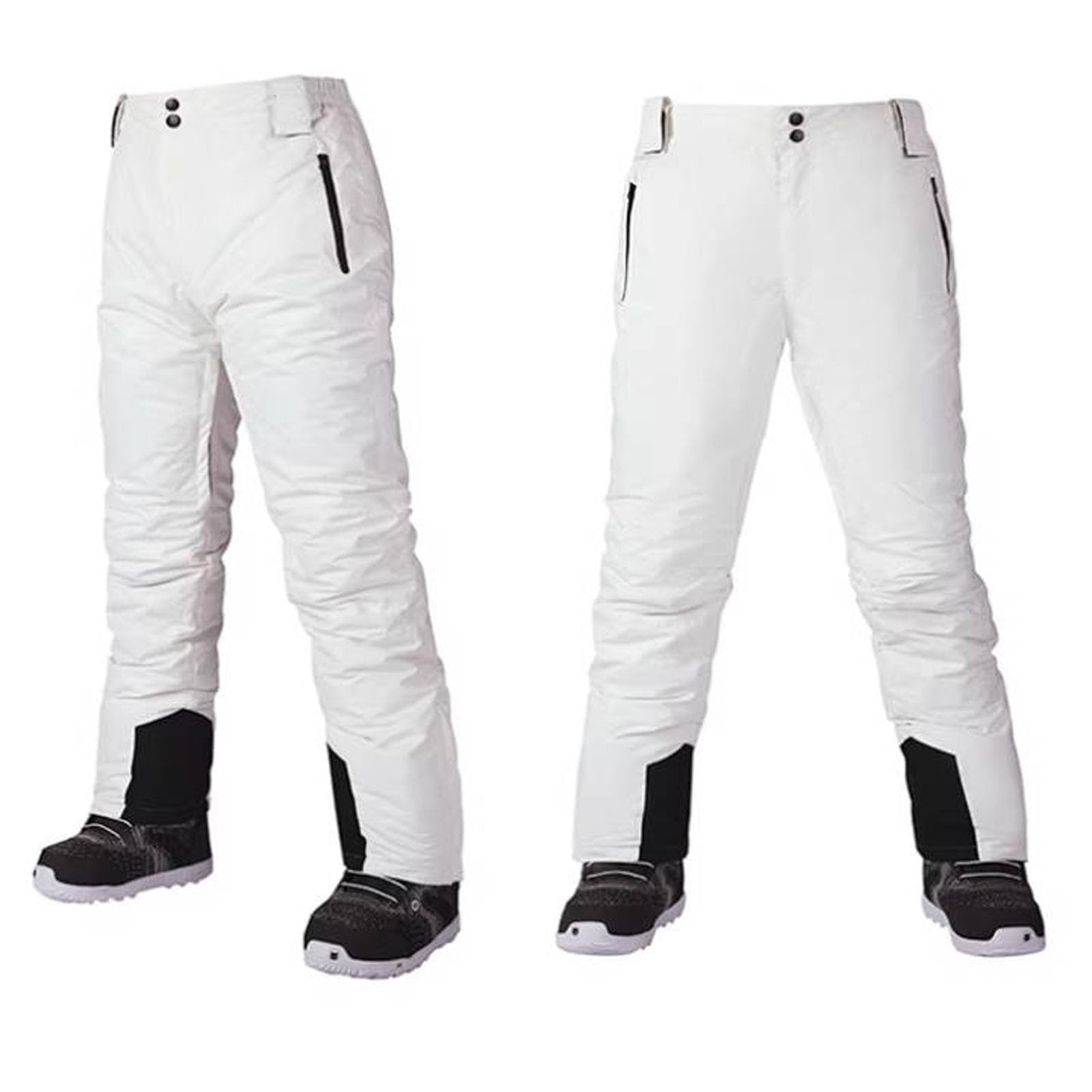 Pantalone Neve Uomo Impermeabili Pantaloni Sci Antivento Baggy Snowboard Pants Caldo Softshell con Tasche Multiple Montagna Invernali Salopette