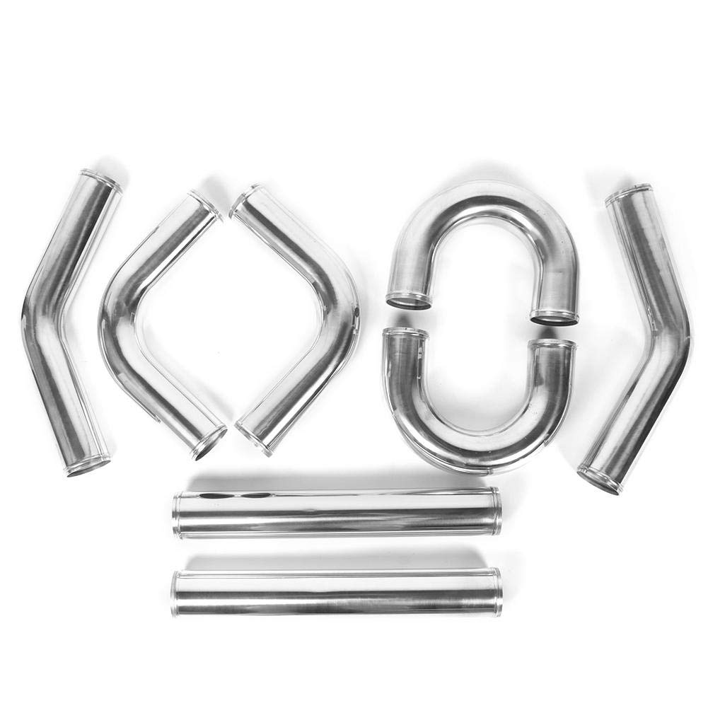 Zestaw węży do intercoolera Qiilu, uniwersalny zmodyfikowany zestaw rur turbo do intercoolera 3 cale 76 mm wąż aluminiowy wąż silikonowy akcesoria