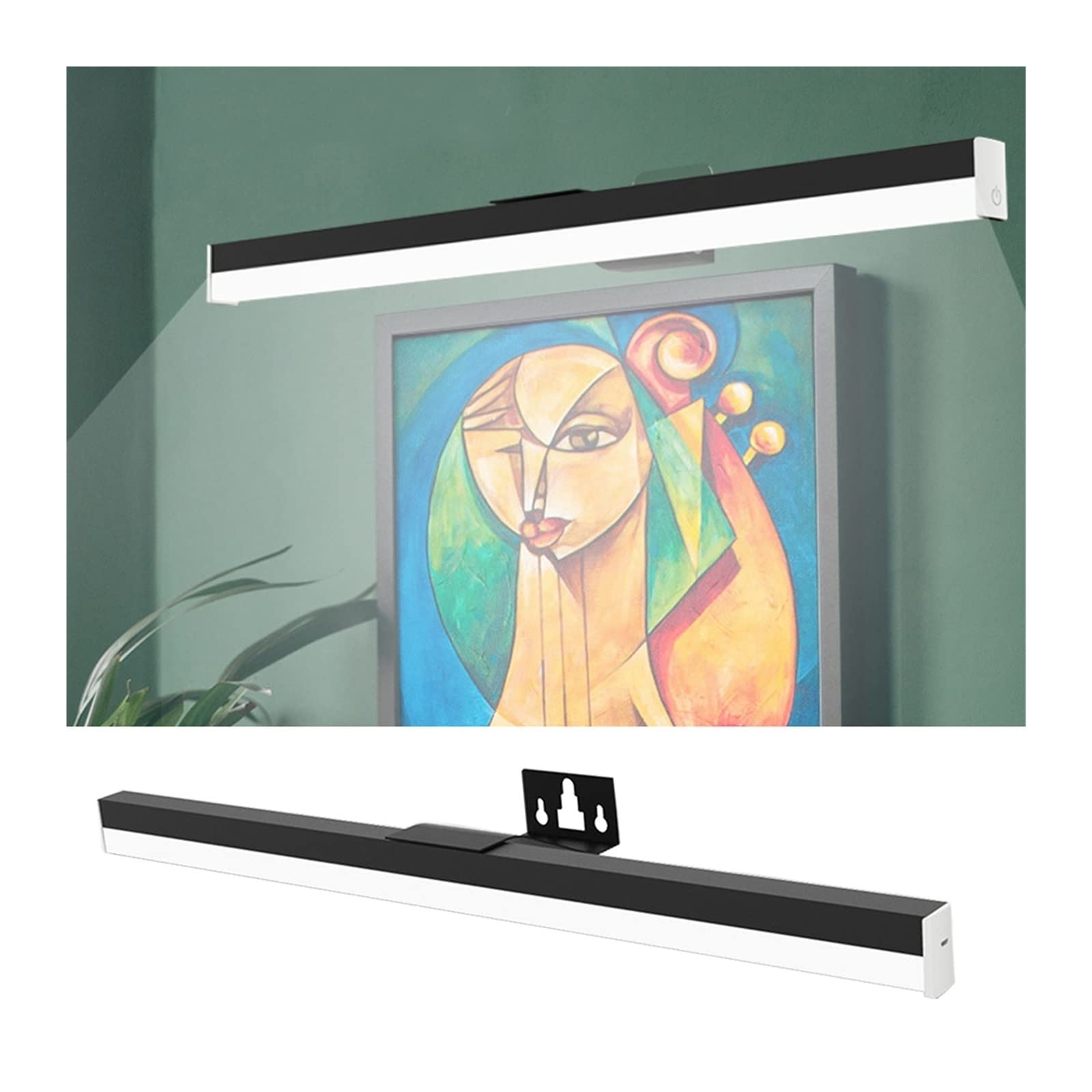 AIBOO Draadloze fotolamp, led, oplaadbaar beeld, licht met afstandsbediening, werkt op batterijen, draadloze batterij wandlamp binnen, fotolamp, dartverlichting, dimbaar AIBOO Draadloze fotolamp, led, oplaadbaar beeld, licht met afstandsbediening, werkt op batterijen, draadloze batterij wandlamp binnen, fotolamp, dartverlichting, dimbaar