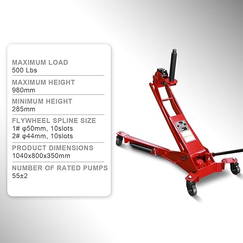Miniatura 18 de BIG RED ATZ120005R Torin Heavy Duty Pin Type Professional Car Jack Stand con cerradura, capacidad de 12 toneladas (26,400 libras), rojo, 1 par