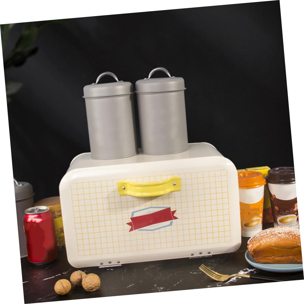 BESTonZON Boîte à Avec Couvercle Organisateur De Cuisine Rétro Pour Et Gâteaux Capacité Pour Maison Et Boulangerie