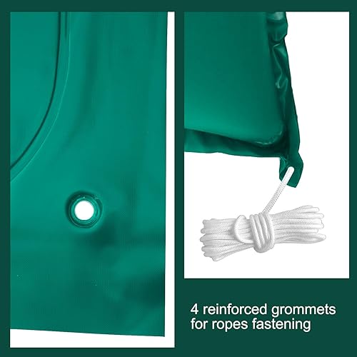 Miniatura 5 de Almohadas de piscina de 4 x 15 pies para piscinas sobre el suelo, almohada de invierno súper duradera de 0.016 in  Almohada de aire extra larga para