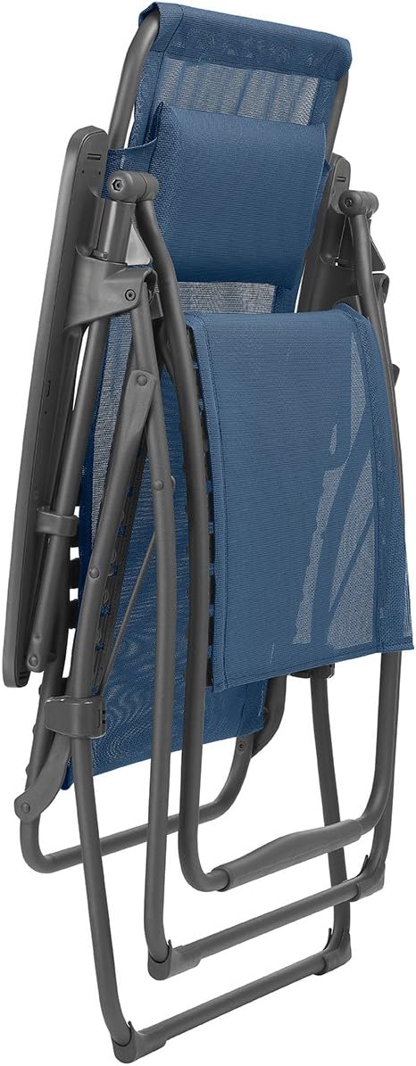 Lafuma Futura Zero Gravity Patio Recliner (Seigle Grey Batyline Canvas) Outdoor Folding Lounge Chair : Garden & Outdoor