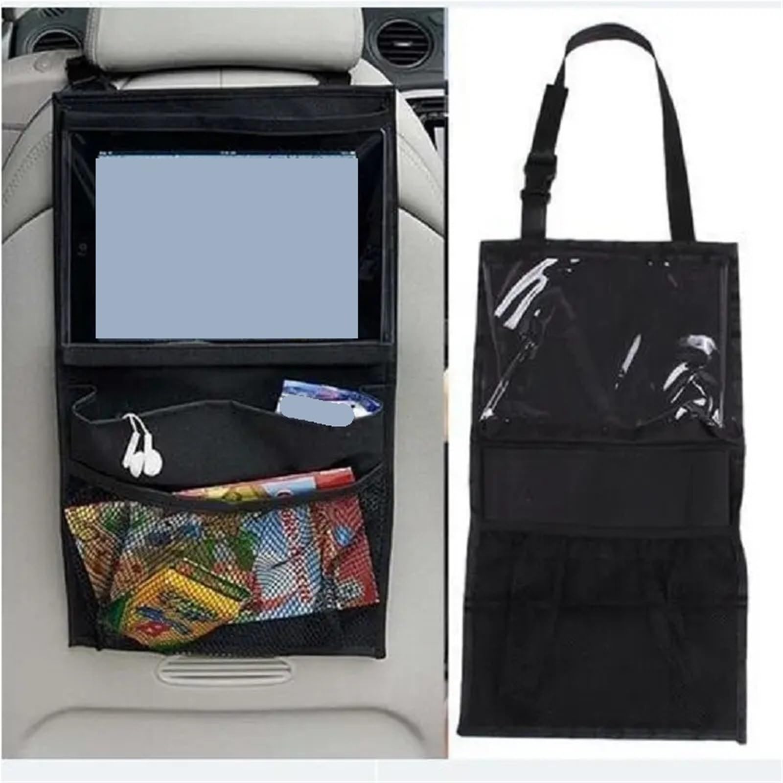 Organizador Asiento Coche Bolsa de almacenamiento for asiento trasero de coche, organizador, bolsa de almacenamiento for asiento de coche, organización de almacenamiento, 4 Uds. Para Almacenamiento