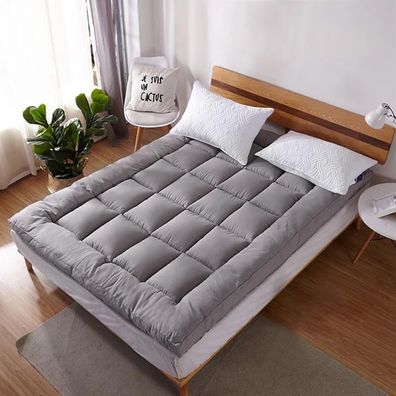 Image of Wakewell Mattress Topper, Padding for Double Bed 600 GSM, Super Soft Microfibre, Waterproof, Luxurious Mattress Protector