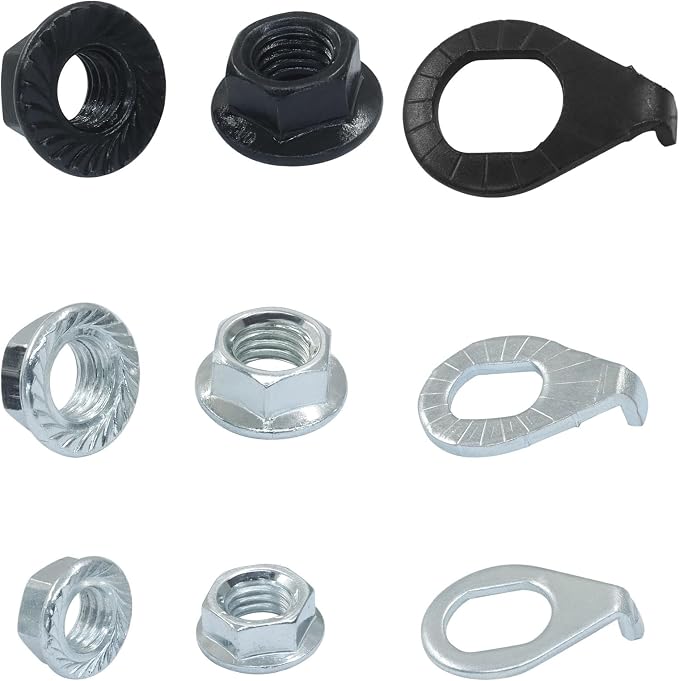 Conjunto de 12 tuercas para bicicleta miniatura 4